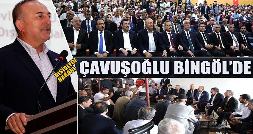 DIŞİŞLERİ BAKANI ÇAVUŞOĞLU BİNGÖL’DE