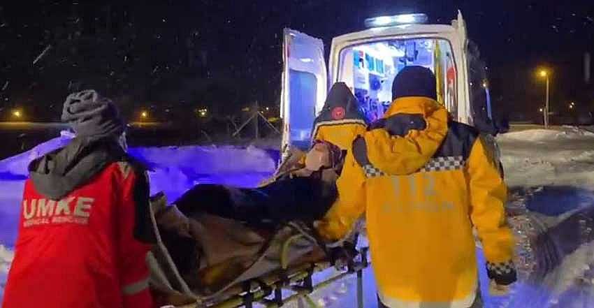 EKİPLER GEBE KADIN İÇİN SEFERBER OLDU