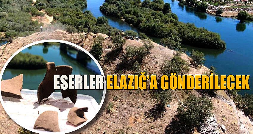 KALEDEN ÇIKACAK TARİHİ ESERLER ELAZIĞ’A GÖNDERİLECEK