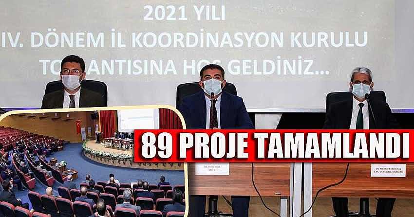 355 PROJENİN 89’U TAMAMLANDI