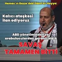 Hamas: Ateşkes Sağlandı Savaş Sona Erdi