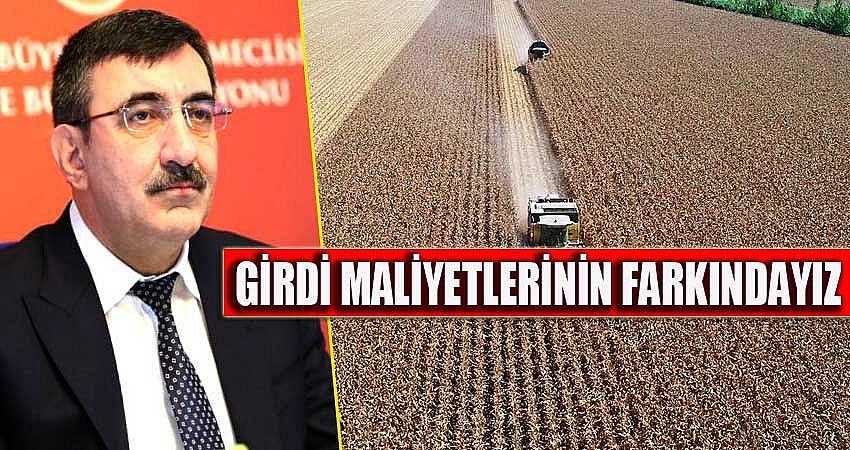  GİRDİ MALİYETLERİNİN FARKINDAYIZ