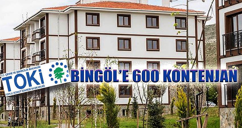 TOKİ’DEN BİNGÖL’E 600 KONTENJAN