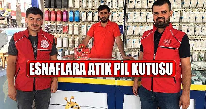 ESNAFLARA ATIK PİL KUTUSU BIRAKILDI
